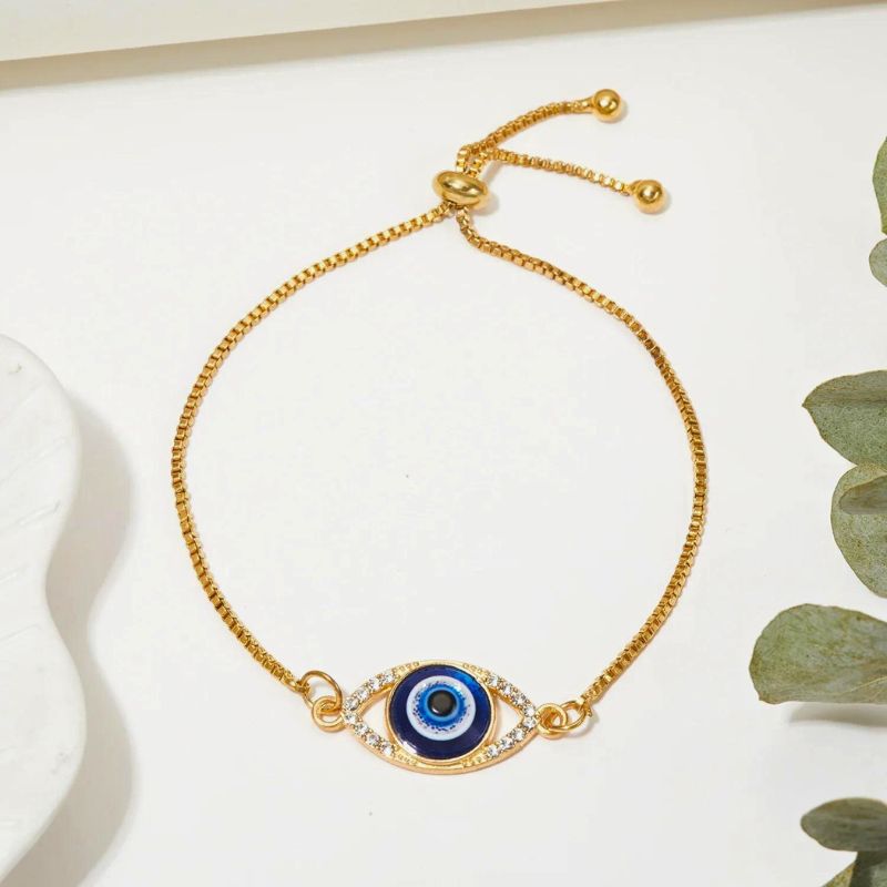 Gold Evil Eye Bracelet