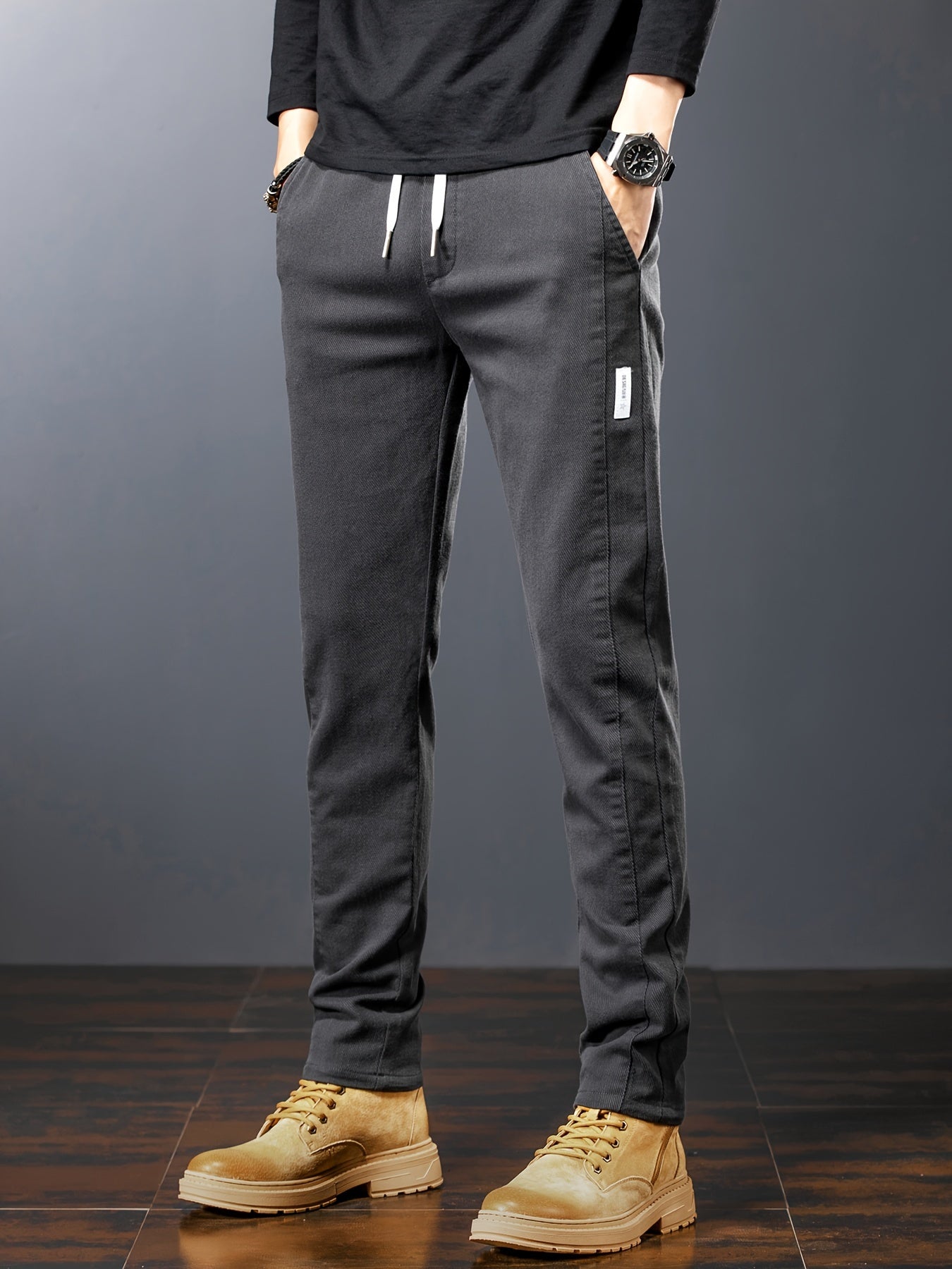 Refined Comfort Drawstring Pants