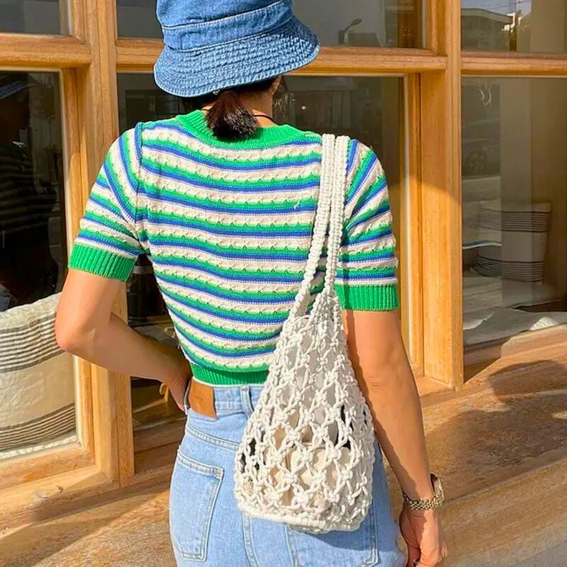 Sabine Crocheted Shoulder Bag