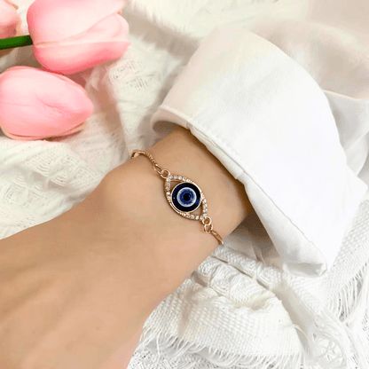 Gold Evil Eye Bracelet