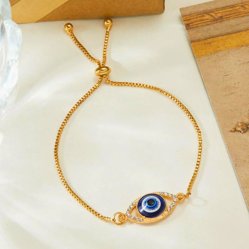 Gold Evil Eye Bracelet