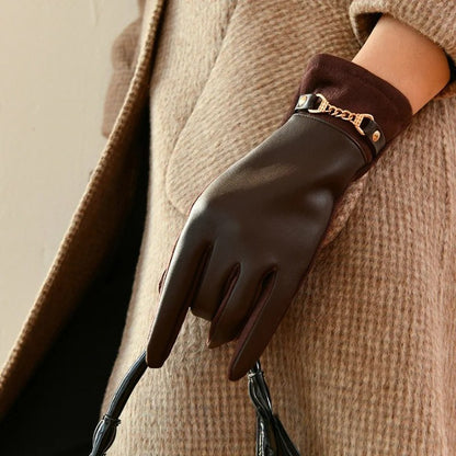 St. Moritz Leather Gloves