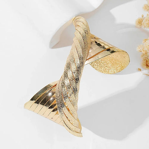 Aurum Twisted Cuff Bangle