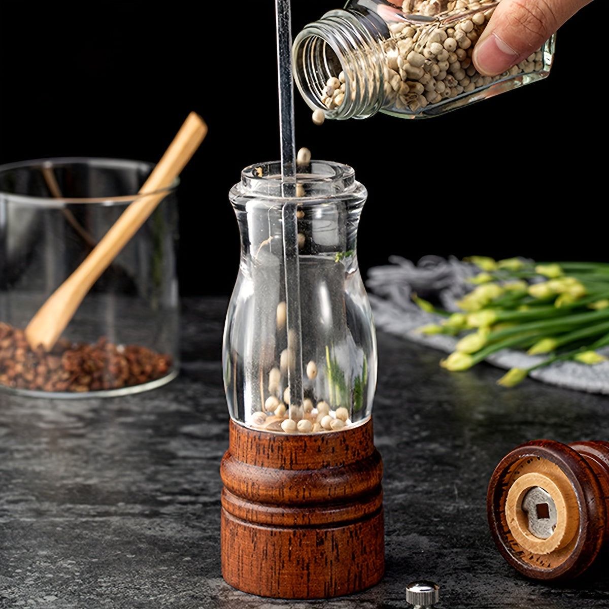 Handcrafted Classic Wood Grinder