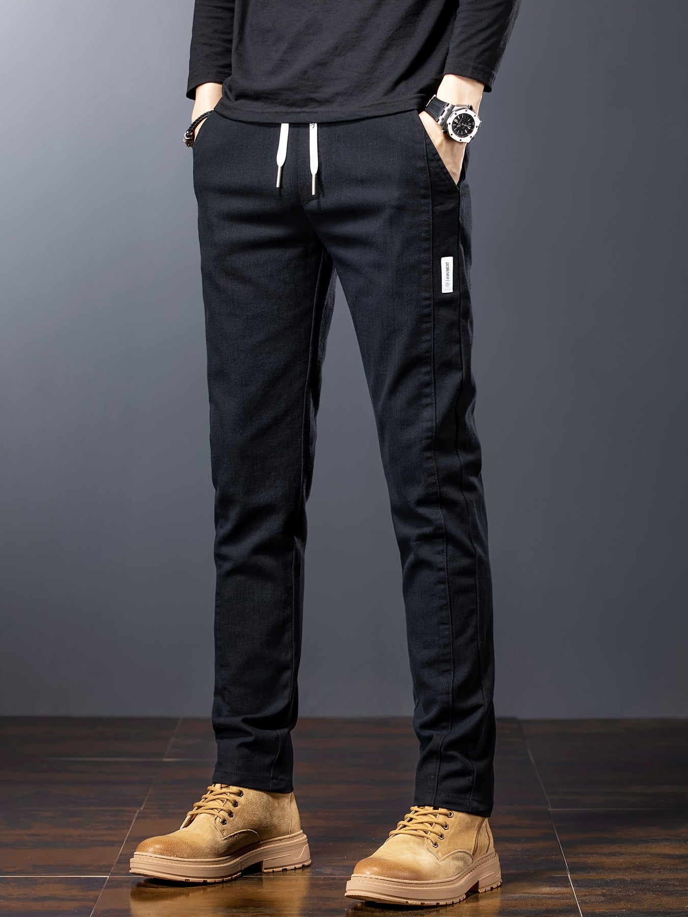 Refined Comfort Drawstring Pants