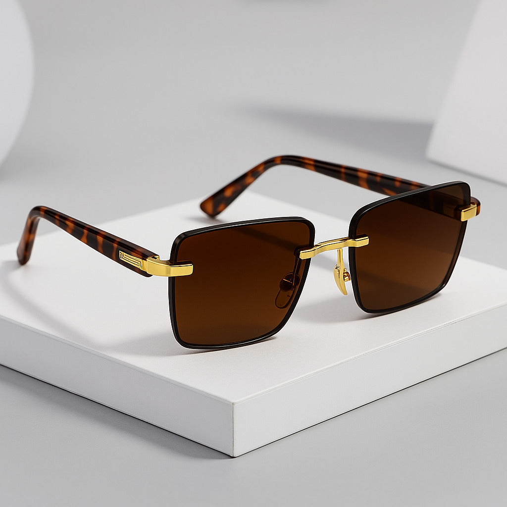 Avery Vintage Rectangle Sunglasses
