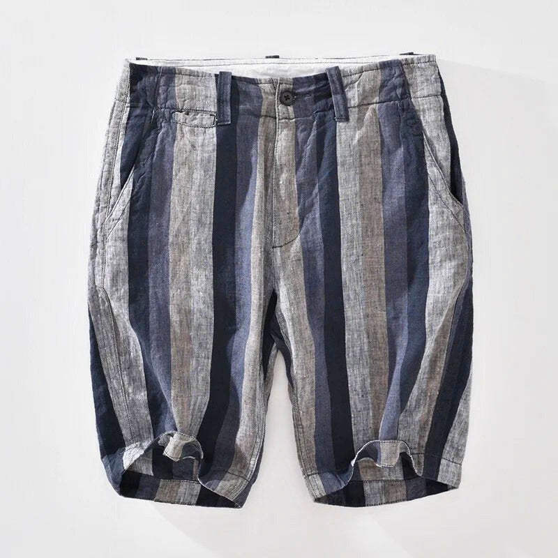 Russel Linen Stripe Shorts