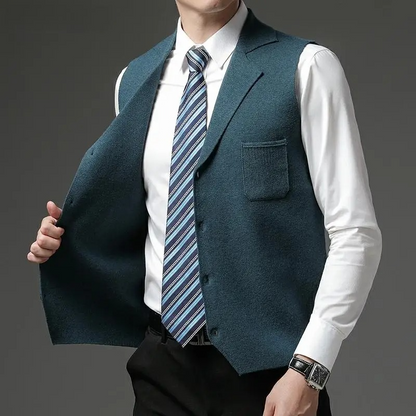 Slim Fit Premium Wool Vest