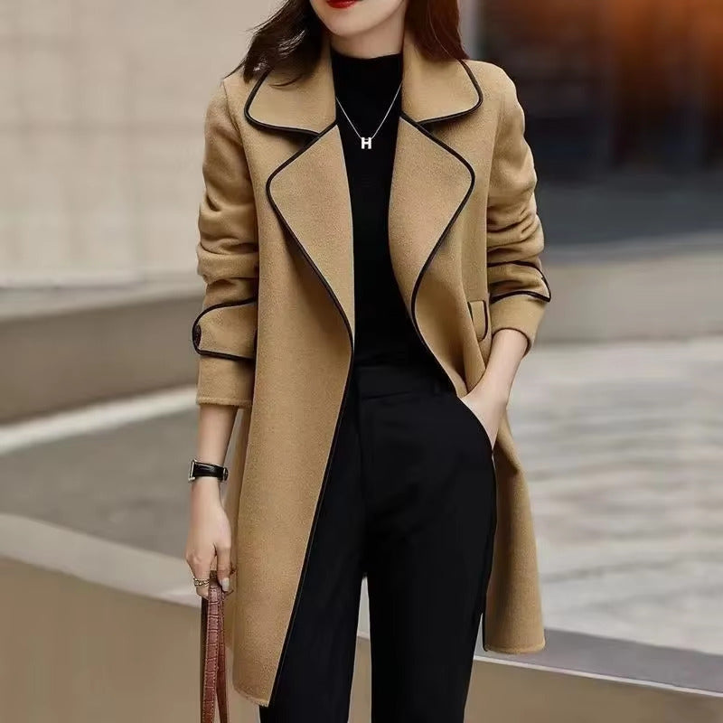 Lucia Belted Woolen Coat