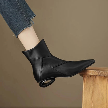 Veronica Leather Bootie