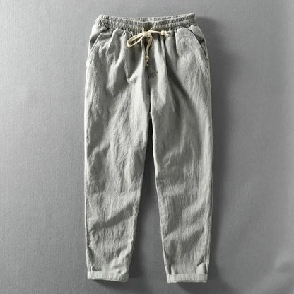 Michael Linen Drawstring Pants