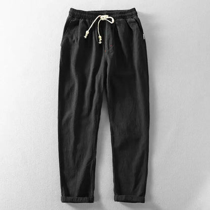 Michael Linen Drawstring Pants