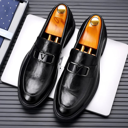 Valentino Aristocrat Leather Loafers