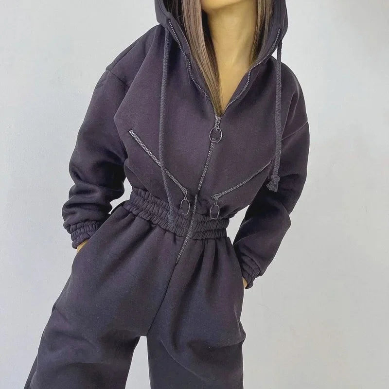 Angel Hooded Jumpsuit