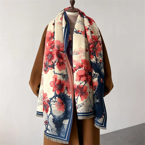 Aurora Blossom Cashmere Scarf