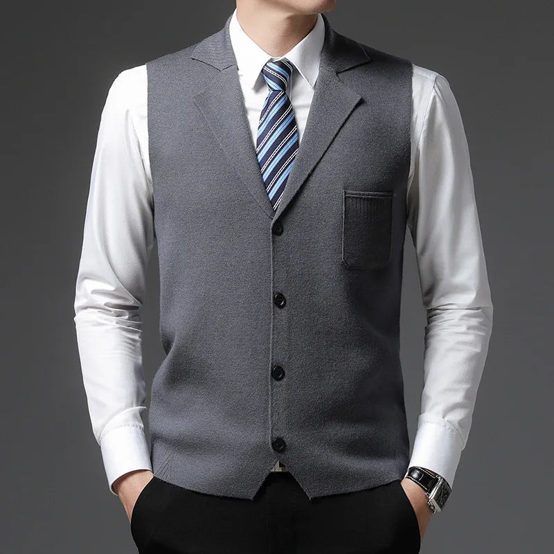 Slim Fit Premium Wool Vest