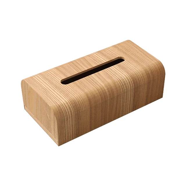 Natural Walnut Tissue Box