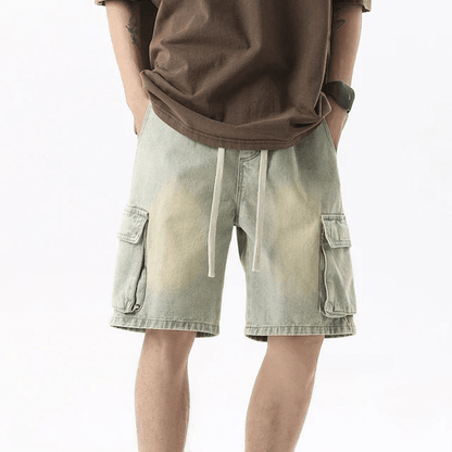 Denim Cargo Shorts