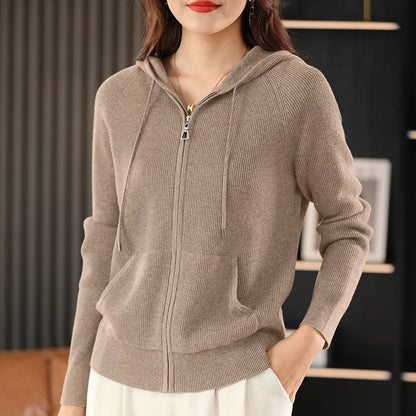 Noelle Soft-Touch Wool Hoodie