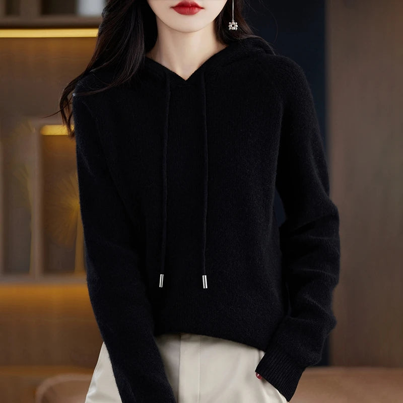 Alicia Cashmere Hoodie Sweater