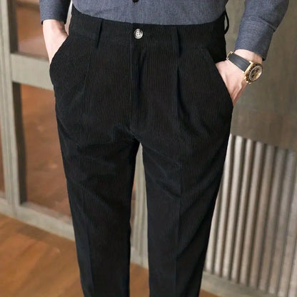 Modern Corduroy Tailored Trousers