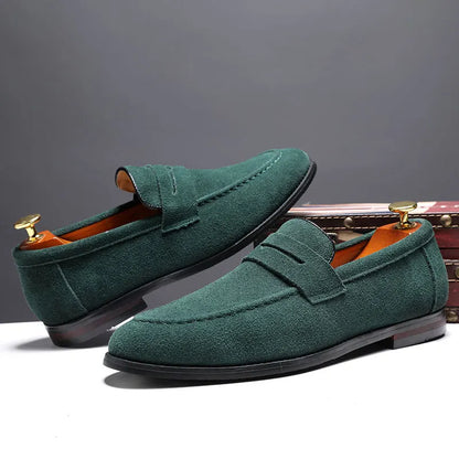 Marlow Genuine Suede Penny Loafers