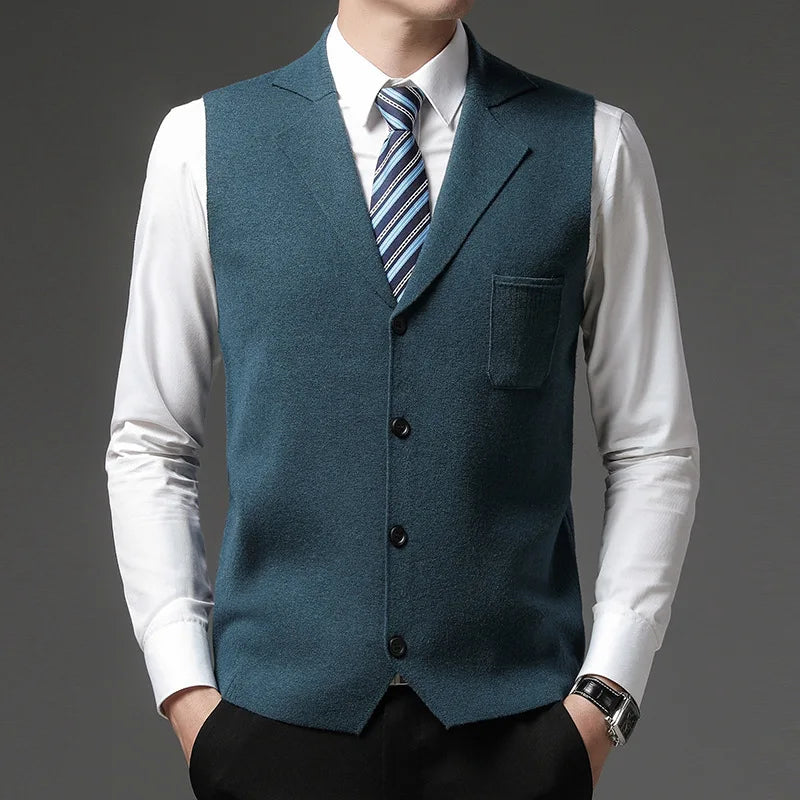 Slim Fit Premium Wool Vest