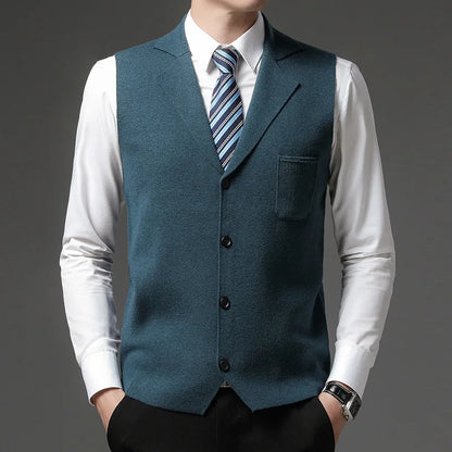 Slim Fit Premium Wool Vest