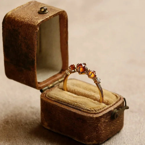 Celestia Vintage Garnet Ring