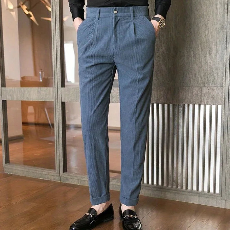 Modern Corduroy Tailored Trousers