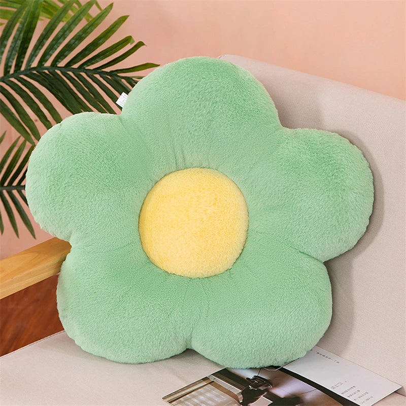 Flower Throw Pillow Plush