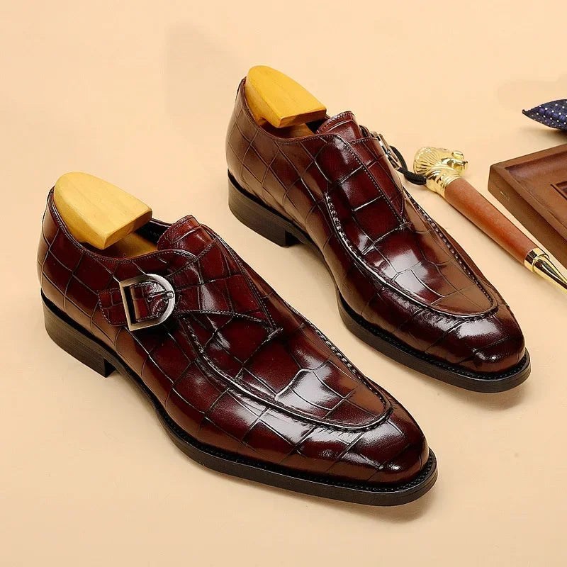 Vero Buckle Leather Shoes