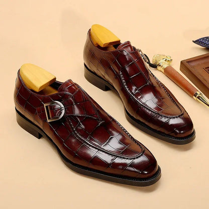 Vero Buckle Leather Shoes