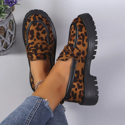 Velvet Chunky Loafers