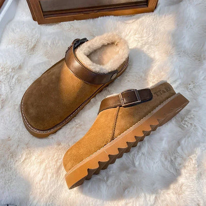 Alpine Shearling-Lined Suede Clog