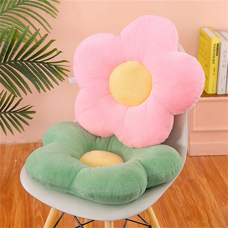 Flower Throw Pillow Plush