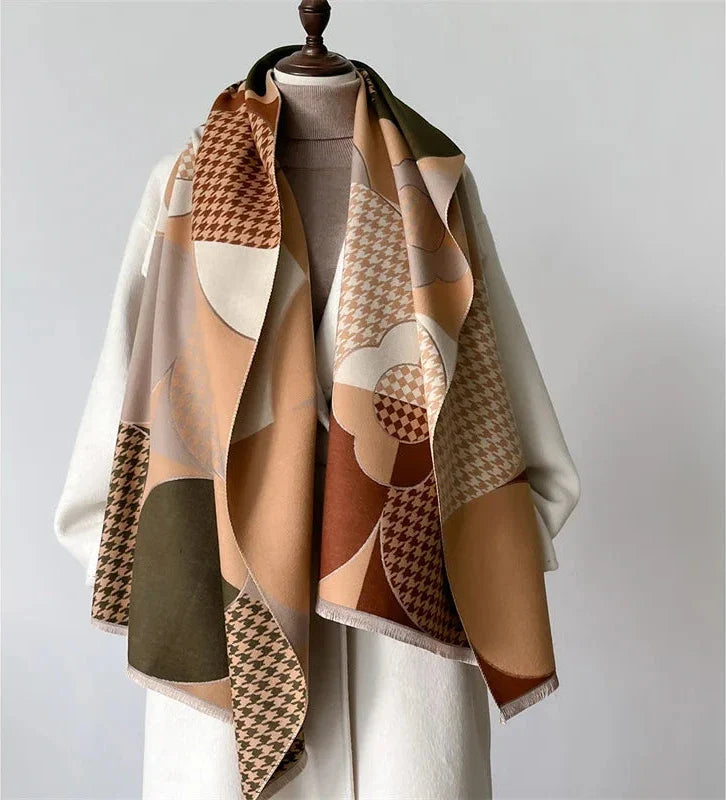 Eléonore Patchwork Cashmere Scarf