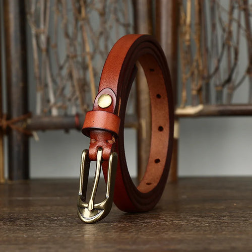Heritage Slim Leather Belt