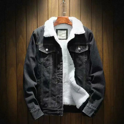 Enzo Sherpa-Lined Denim Jacket