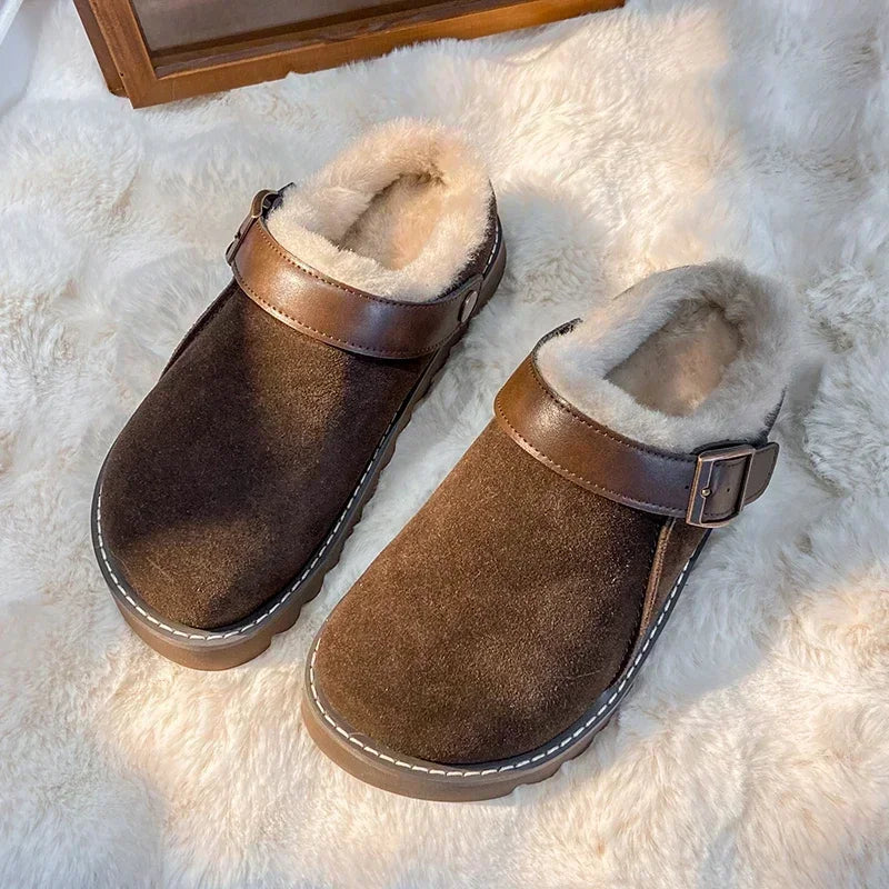 Alpine Shearling-Lined Suede Clog