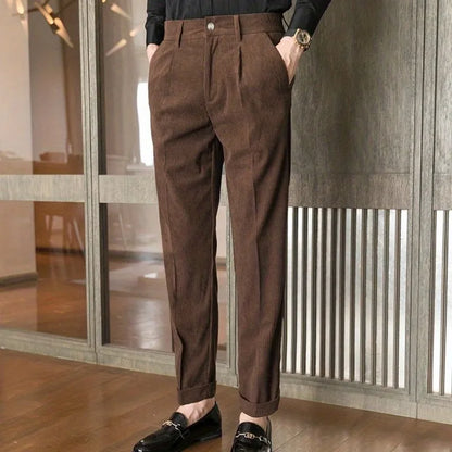 Modern Corduroy Tailored Trousers