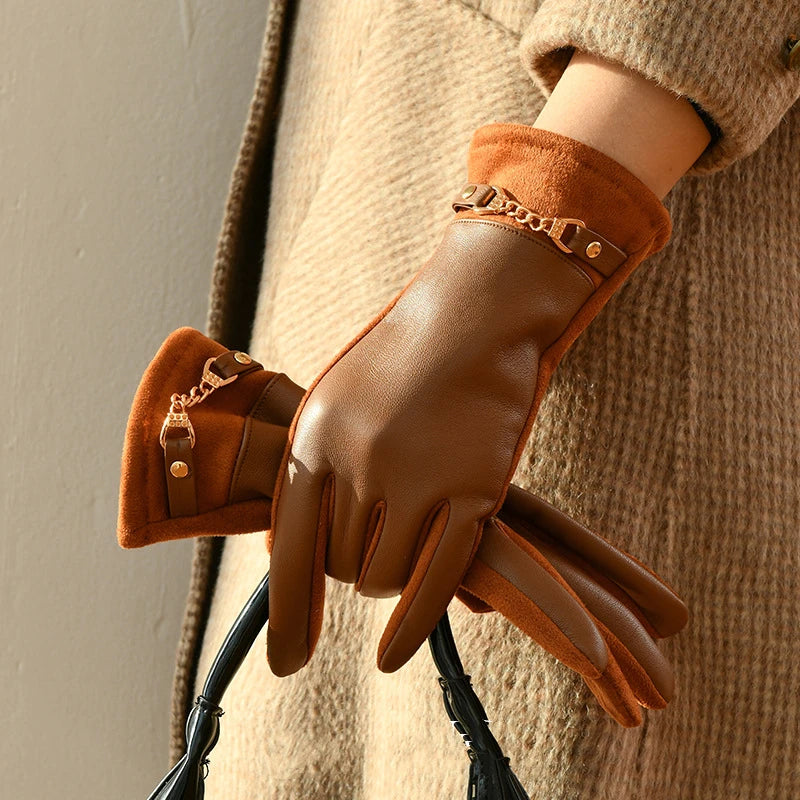 St. Moritz Leather Gloves