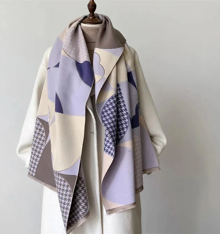 Eléonore Patchwork Cashmere Scarf