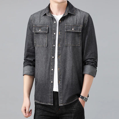 Easy Denim Button Down Shirt