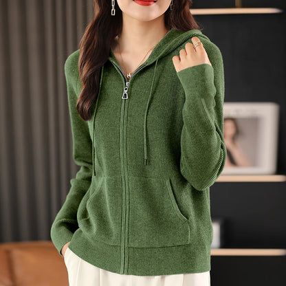 Noelle Soft-Touch Wool Hoodie