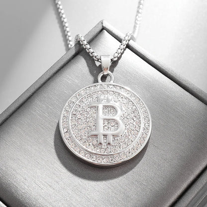 Iced Bitcoin Necklace