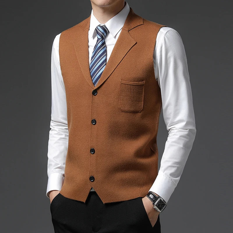 Slim Fit Premium Wool Vest