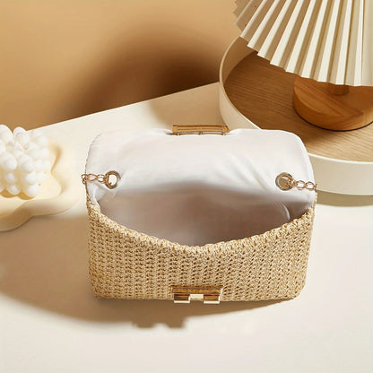 Lina Woven Chain Shoulder Bag