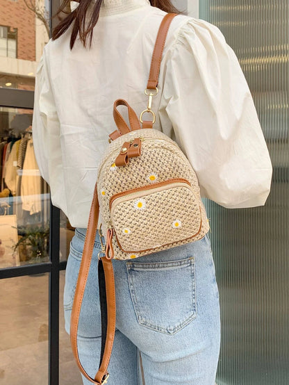 Fiorella Bloom Woven Backpack