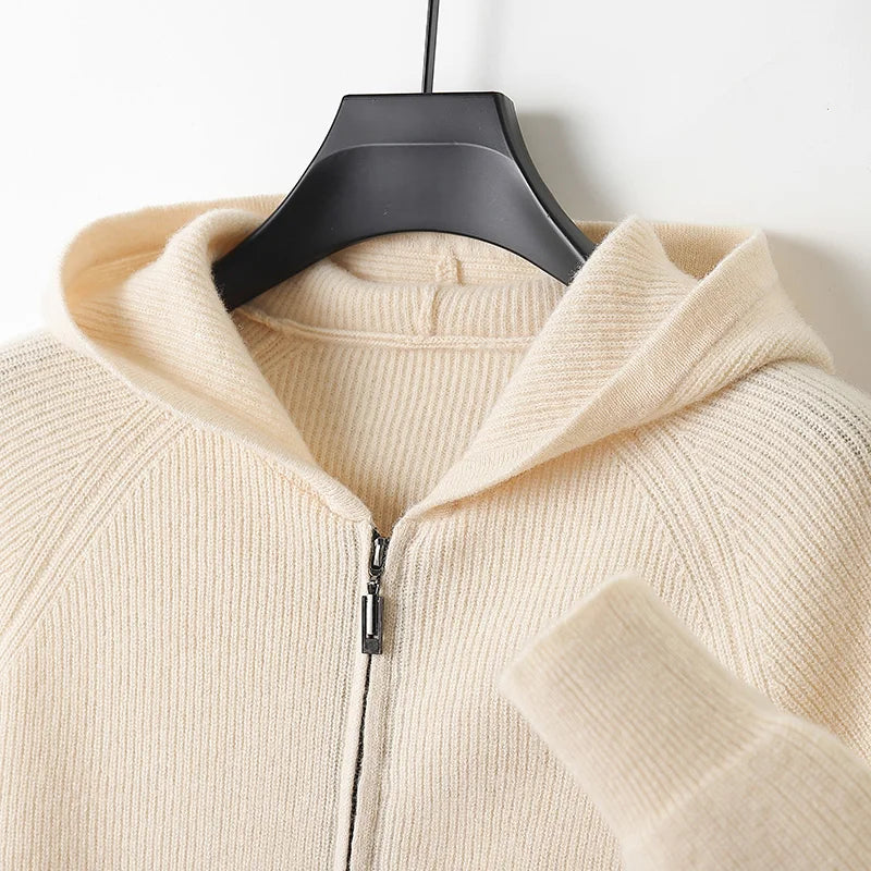 Hudson Cashmere Knit Hoodie